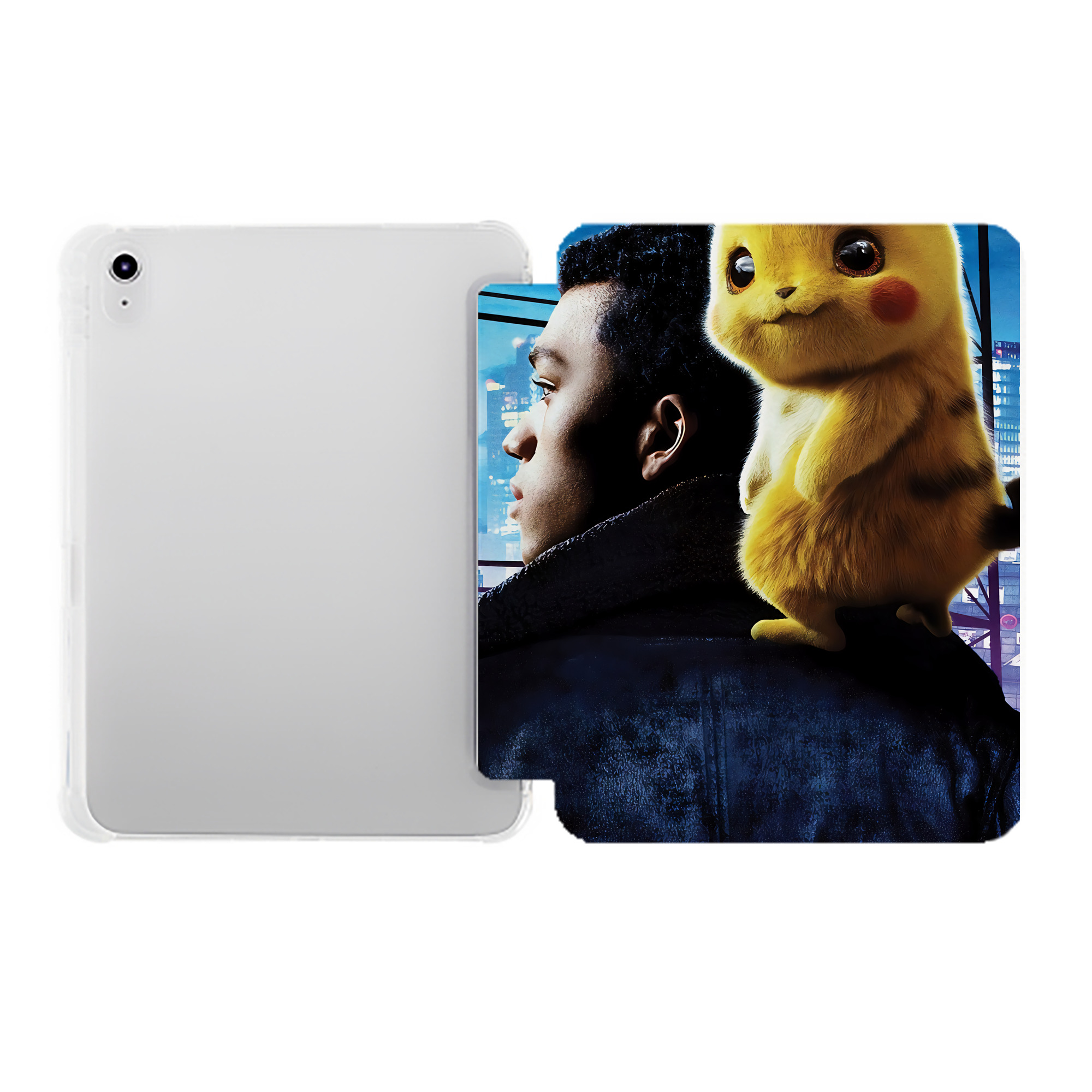 （画像用） ポケットモンスター Pokémon IPad ケース ペン収納付き 三つ折りスタンド PUレザー×シリコン 対応機種9.5/10.5/10.9インチ